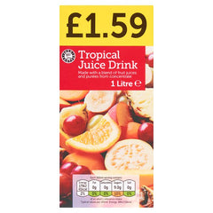Euro Shopper Tropical Juice Drink 1 Litre (Case of 12)