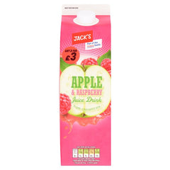 Jack's Apple & Raspberry Juice Drink from Concentrate 1 Litre (Case of 6)