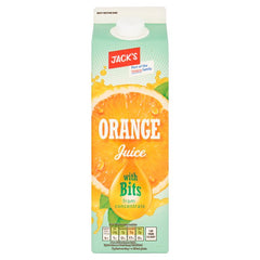 Jack's Orange Juice with Bits from Concentrate 1 Litre (Case of 6)