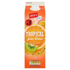 Jack's Tropical Juice Drink from Concentrate 1 Litre (Case of 6)