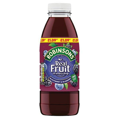 Robinsons Ready To Drink Blackberry & Blueberry Juice Drink PMP 500ml (Case of 12)