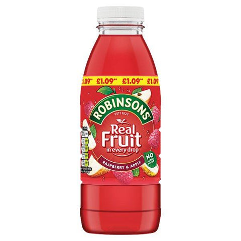 Robinsons Ready to Drink Raspberry & Apple Juice Drink PMP 500ml (Case of 12)