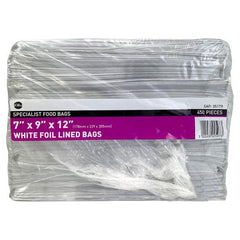 FyNite White Foil Lined Bags 7" x 9" x 12" 450 Pieces - Honesty Sales U.K