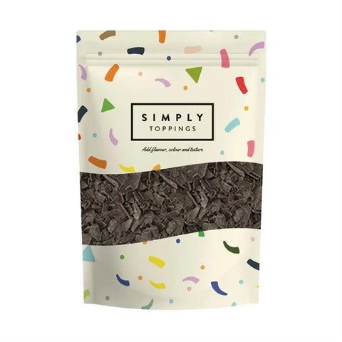 Simply Toppings Dark Chocolate Flakes 300g (Case of 4)