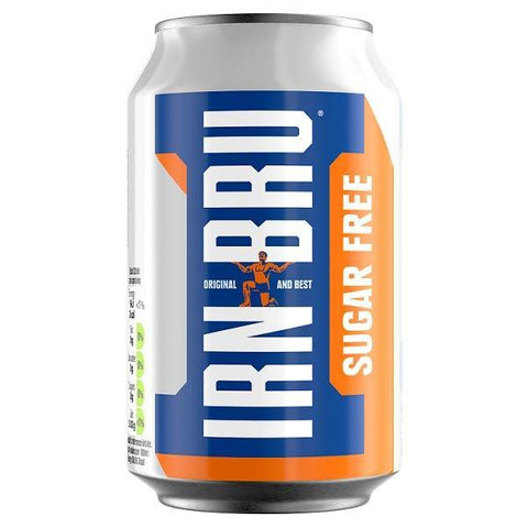 IRN-BRU Sugar Free Can 330ml (Case of 24) - Honesty Sales U.K