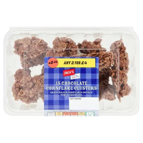 Jack's 15 Chocolate Cornflake Clusters (Case of 4) - Honesty Sales U.K