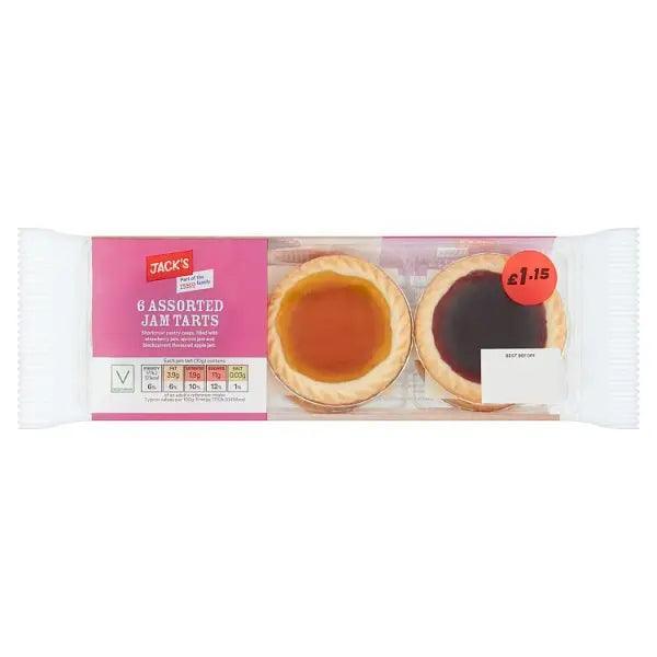 Jack's 6 Assorted Jam Tarts (Case of 6) Jack's