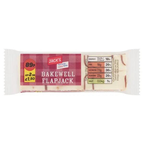 Jack's Bakewell Flapjack 85g (Case of 12) - Honesty Sales U.K