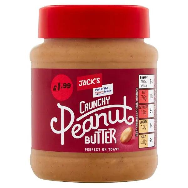 Jack's Crunchy Peanut Butter 340g (Case of 6) - Honesty Sales U.K