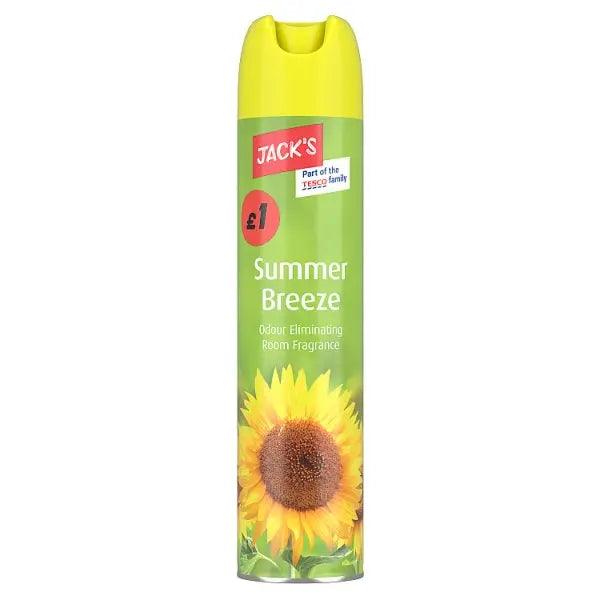 Jack's Summer Breeze Odour Eliminating Room Fragrance 240ml (Case of 6) - Honesty Sales U.K