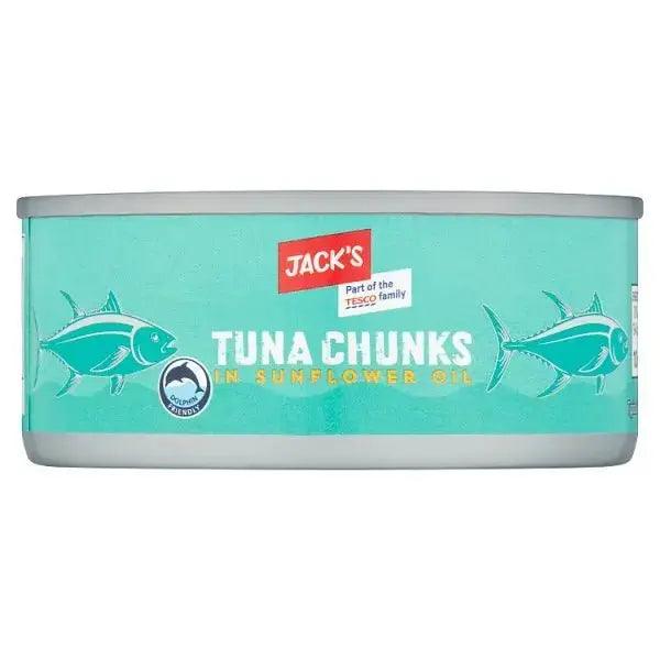 Jack's Tuna Chunks in Sunflower Oil 145g ( Case of 12) - Honesty Sales U.K