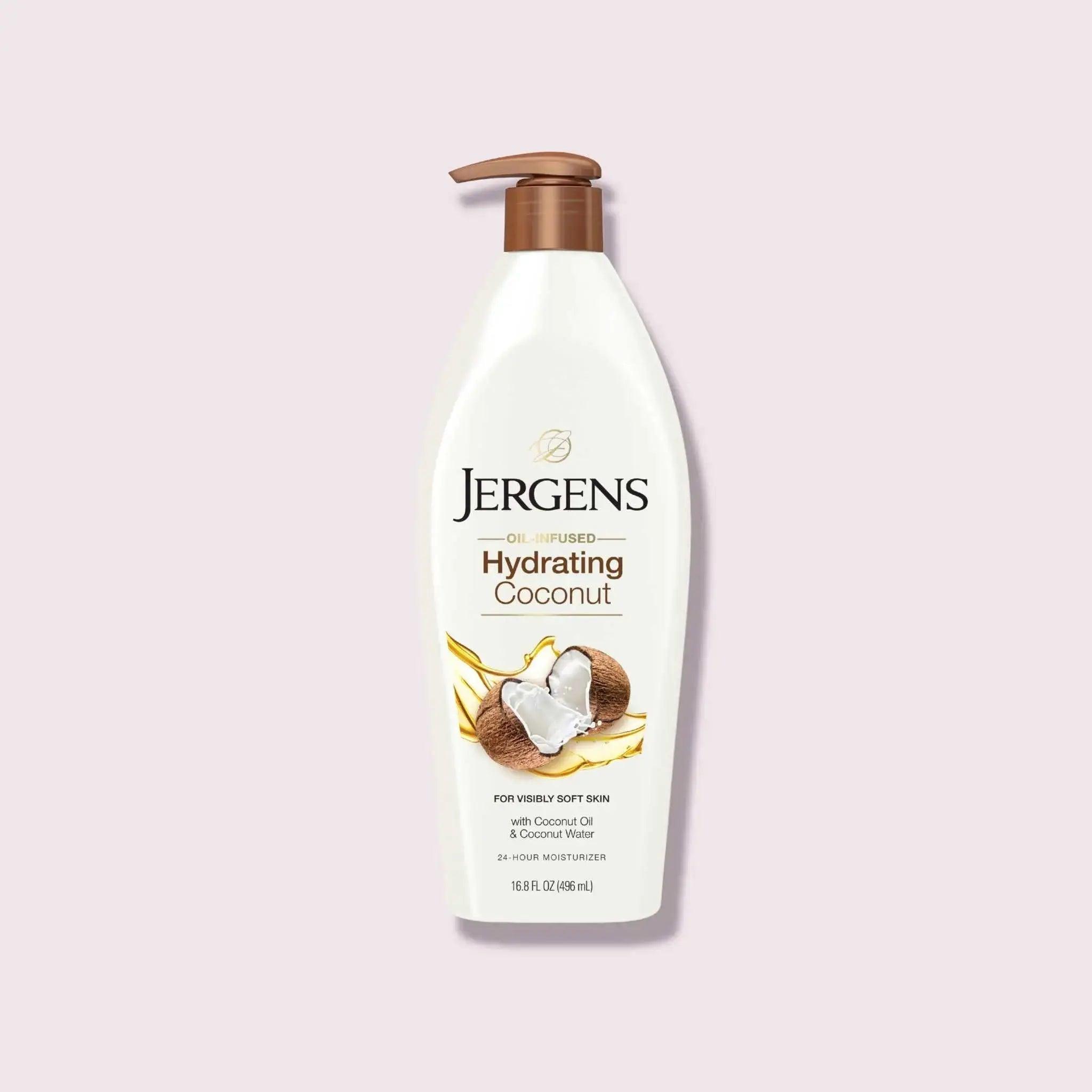 Jergens Hydrating Coconut Body Lotion, 16.8 fl oz - Honesty Sales U.K