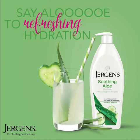 JERGENS Soothing Aloe Refreshing Moisturizer 21oz - Honesty Sales U.K