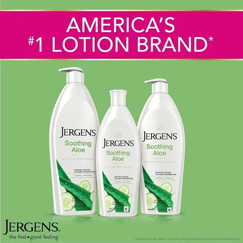 JERGENS Soothing Aloe Refreshing Moisturizer 21oz - Honesty Sales U.K