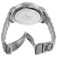 Joshua & Sons Bold Easy to Read Men's - Stainless Steel Bracelet - JS82SSB - Honesty Sales U.K