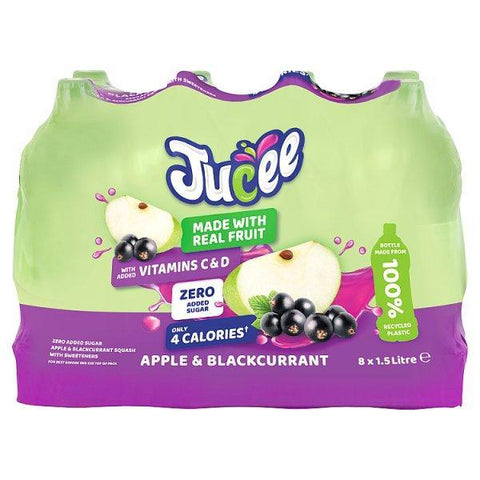 Jucee Apple & Blackcurrant 8 x 1.5 Litre (Case of 8) - Honesty Sales U.K