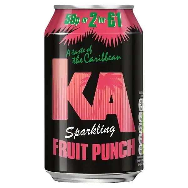 KA Sparkling Fruit Punch 330ml (Case of 24) - Honesty Sales U.K
