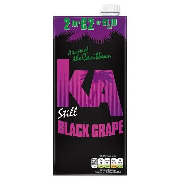 KA Still Black Grape Juice 1 L (Case of 12) - Honesty Sales U.K