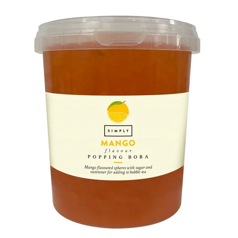 Mango Popping Boba 870g - Pack Of 4