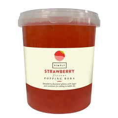 Strawberry Popping Boba 870g - Pack Of 4 - Honesty Sales U.K