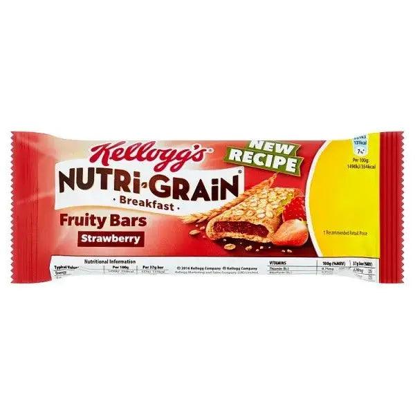 Kellogg's Nutri-Grain Breakfast Fruity Bars Strawberry 37g (Case of 25) - Honesty Sales U.K
