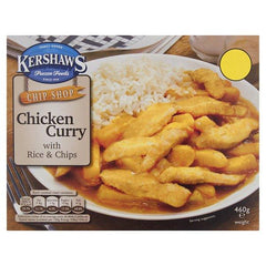 Kershaws Chip Shop Chicken Curry with Rice & Chips 460g - Honesty Sales U.K