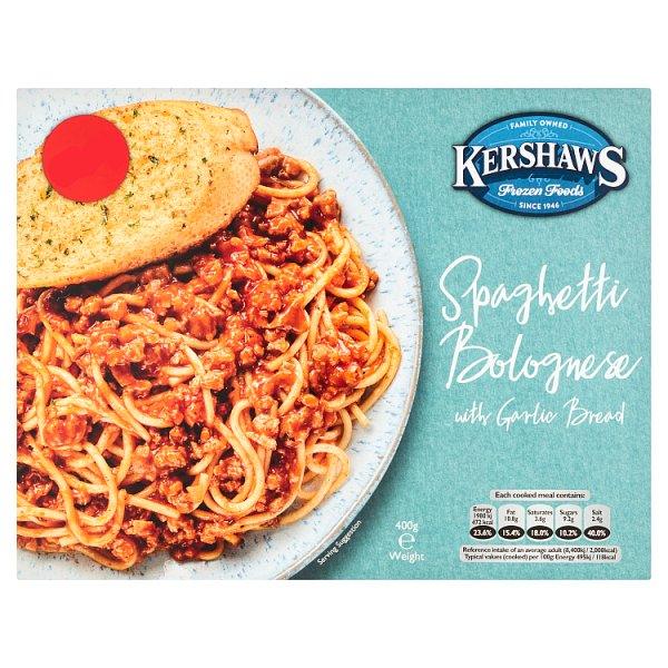 Kershaws Spaghetti Bolognese with Garlic Bread 400g - Honesty Sales U.K