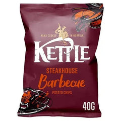 Kettle Steakhouse Barbecue Potato Chips 40g (Case of 18) - Honesty Sales U.K