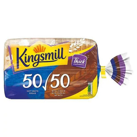 Kingsmill 50/50 Thick Bread  (800g) - Honesty Sales U.K