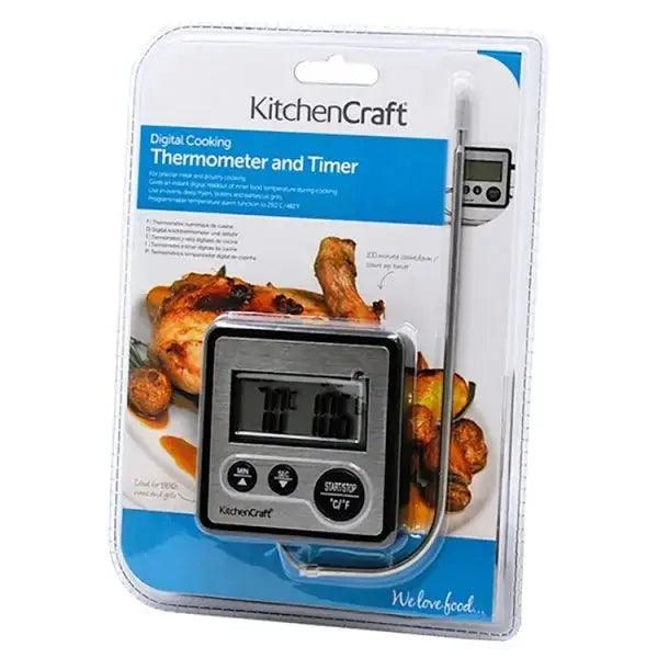 Kitchen Craft Digital Cooking Thermometer and Timer - Honesty Sales U.K