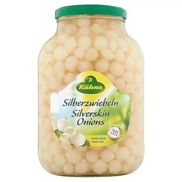 Kühne Silverskin Onions 2400g (Drained Weight 1380g) - Honesty Sales U.K