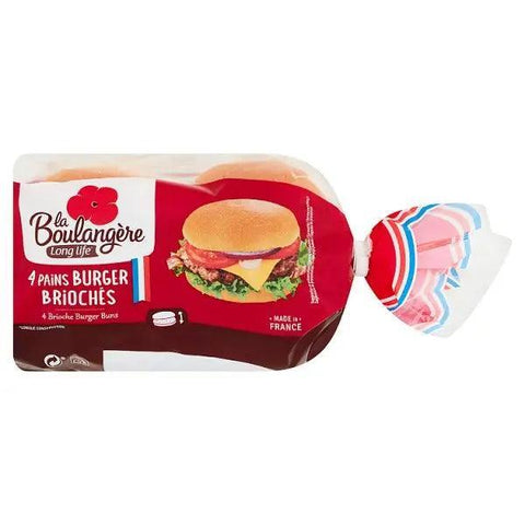 La Boulangère 4 Brioche Burger Buns (200g) - Honesty Sales U.K