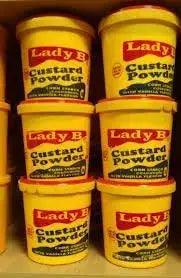 Lady B Custard powder 500g, 2kg -16 nutritious ingredients - Honesty Sales U.K