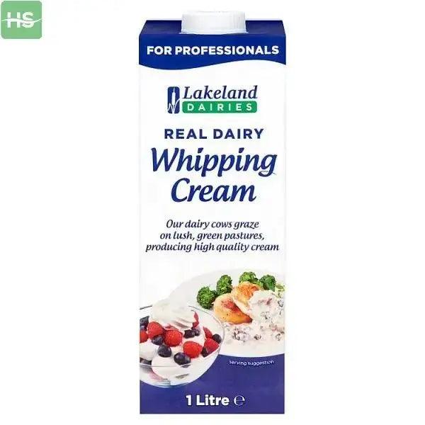 Lakeland Dairies Real Dairy Whipping Cream 1 Litre - Honesty Sales U.K