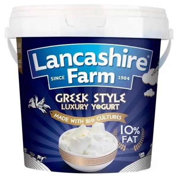 Lancashire Farm Greek Style Natural Yogurt 1kg - Honesty Sales U.K