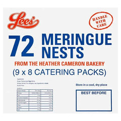 Lees' 72 Meringue Nests Catering Packs (Case of 1) Lees'