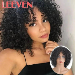 Leeven Afro Kinky Curly Wig 6 inches Synthetic Hair - Honesty Sales U.K