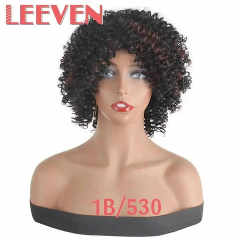 Leeven Afro Kinky Curly Wig 6 inches Synthetic Hair - Honesty Sales U.K