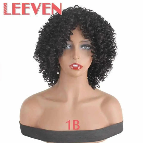 Leeven Afro Kinky Curly Wig 6 inches Synthetic Hair - Honesty Sales U.K