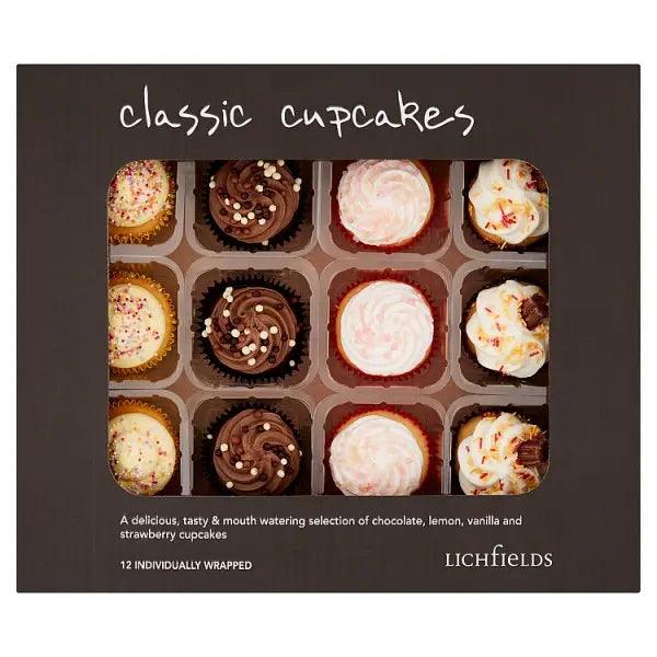 Lichfields 12 Classic Cupcakes (Case of 12) - Honesty Sales U.K