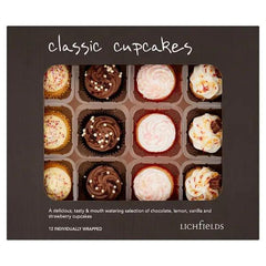 Lichfields 12 Classic Cupcakes (Case of 12) - Honesty Sales U.K