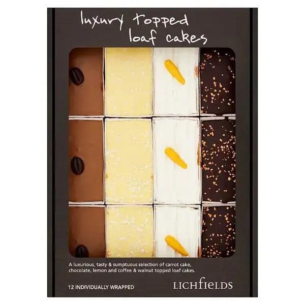 Lichfields 12 Luxury Topped Loaf Cakes (Case of 12) - Honesty Sales U.K