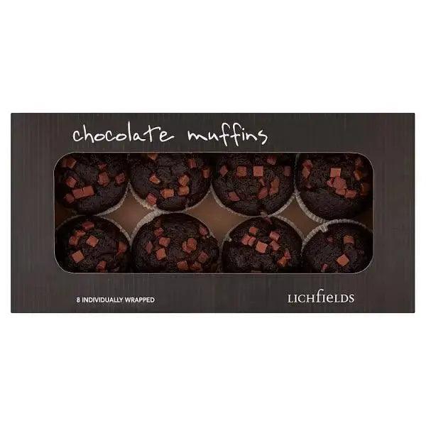 Lichfields 8 Chocolate Muffins 108g (Case of 8) - Honesty Sales U.K