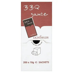Lichfields BBQ Sauce 200 x 10g - Honesty Sales U.K