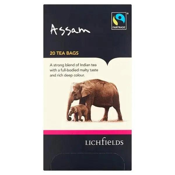 Lichfields Fairtrade Assam 20 Tea Bags 40g - Honesty Sales U.K