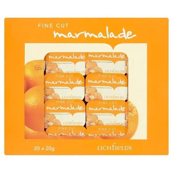 Lichfields Fine Cut Marmalade Individual Portions 20 x 20g - Honesty Sales U.K