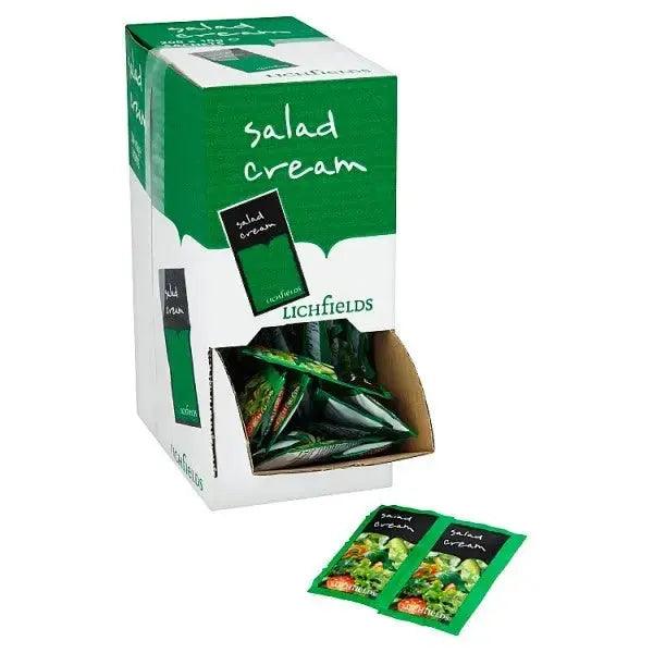 Lichfields Salad Cream 200 x 10g Suitable for vegetarians - Honesty Sales U.K