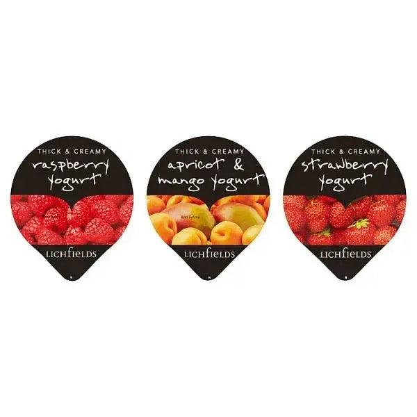 Lichfields Thick and Creamy Fruit Yogurts Mixed Case 20 x 125g (Case of 20) - Honesty Sales U.K