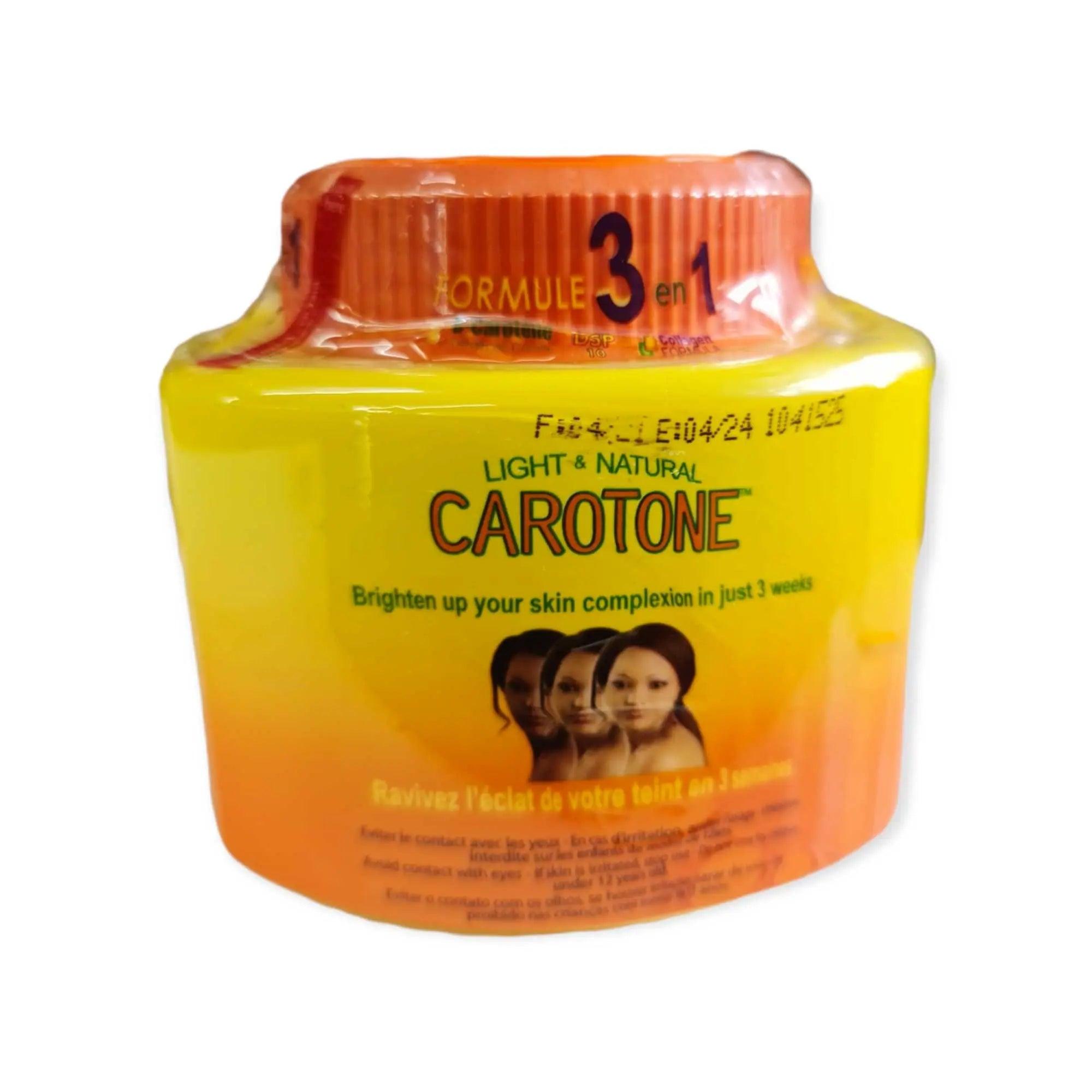 Light & Natural CaroTone Brightening Cream 330g - Honesty Sales U.K