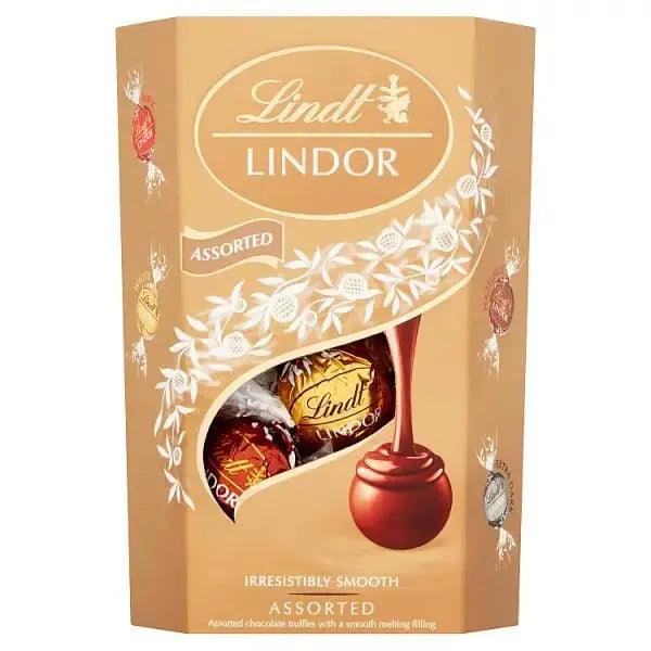 Lindt Lindor Assorted Chocolate Truffles Box 200g (Case of 8) - Honesty Sales U.K